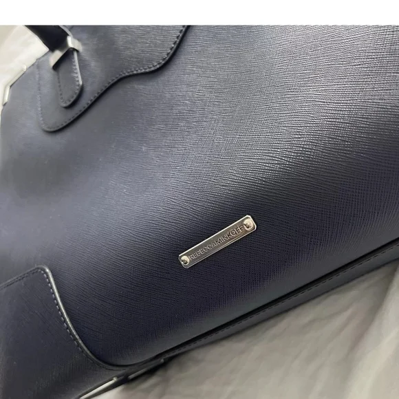 Rebecca Minkoff navy leather satchel purse - Picture 3 of 8